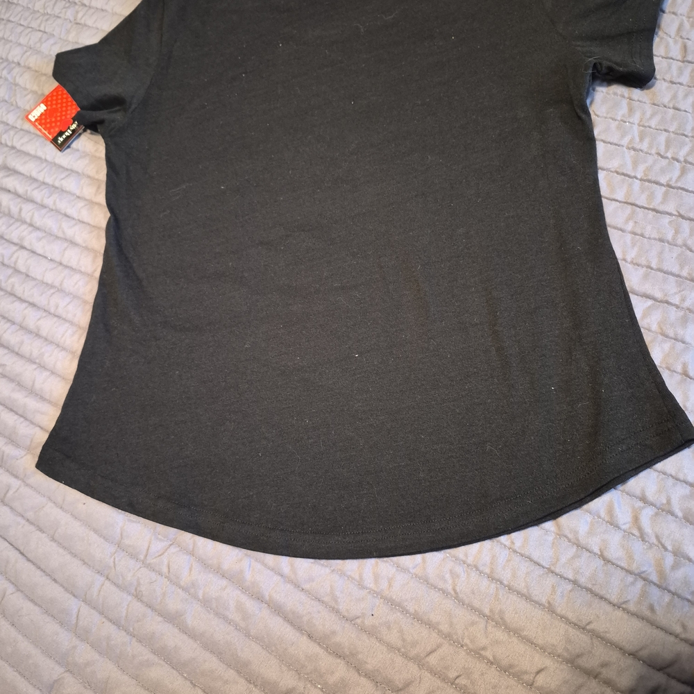 Black Graphic Tee with Cartoon Design - Picture 4 of 5